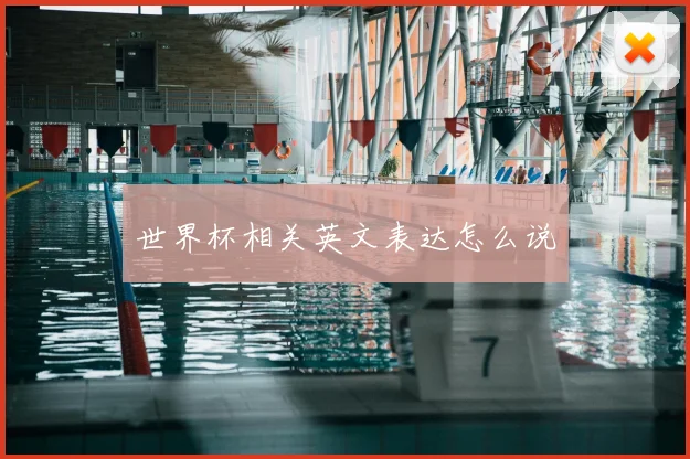 世界杯相关英文表达怎么说